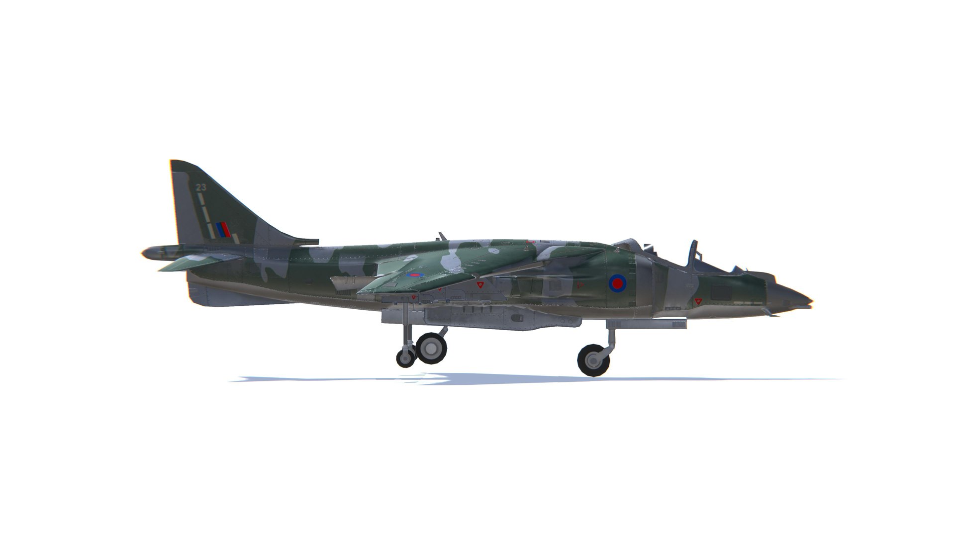 3D Harrier II Jet Fighter Aircraft Low-poly model https://p.turbosquid.com/ts-thumb/Pm/gkXqKA/Md/screenshot91/jpg/1634141365/1920x1080/fit_q87/3e48e5a5b04cecc63a7aaf14501e0ca0403b88c3/screenshot91.jpg