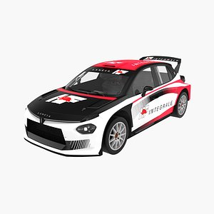 3D Lancia Ypsilon Rally2 HF Integrale model