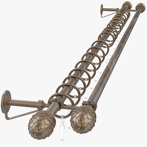 3D Curtain Rod model