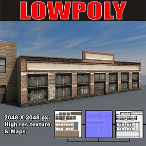 lowpoly Old Factory
