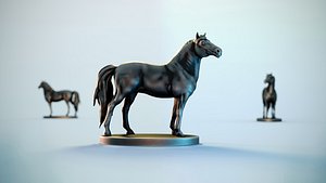 3D Metal  Horse Antiup