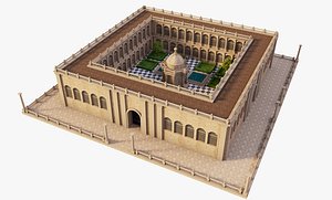 Spanish Patio Building model