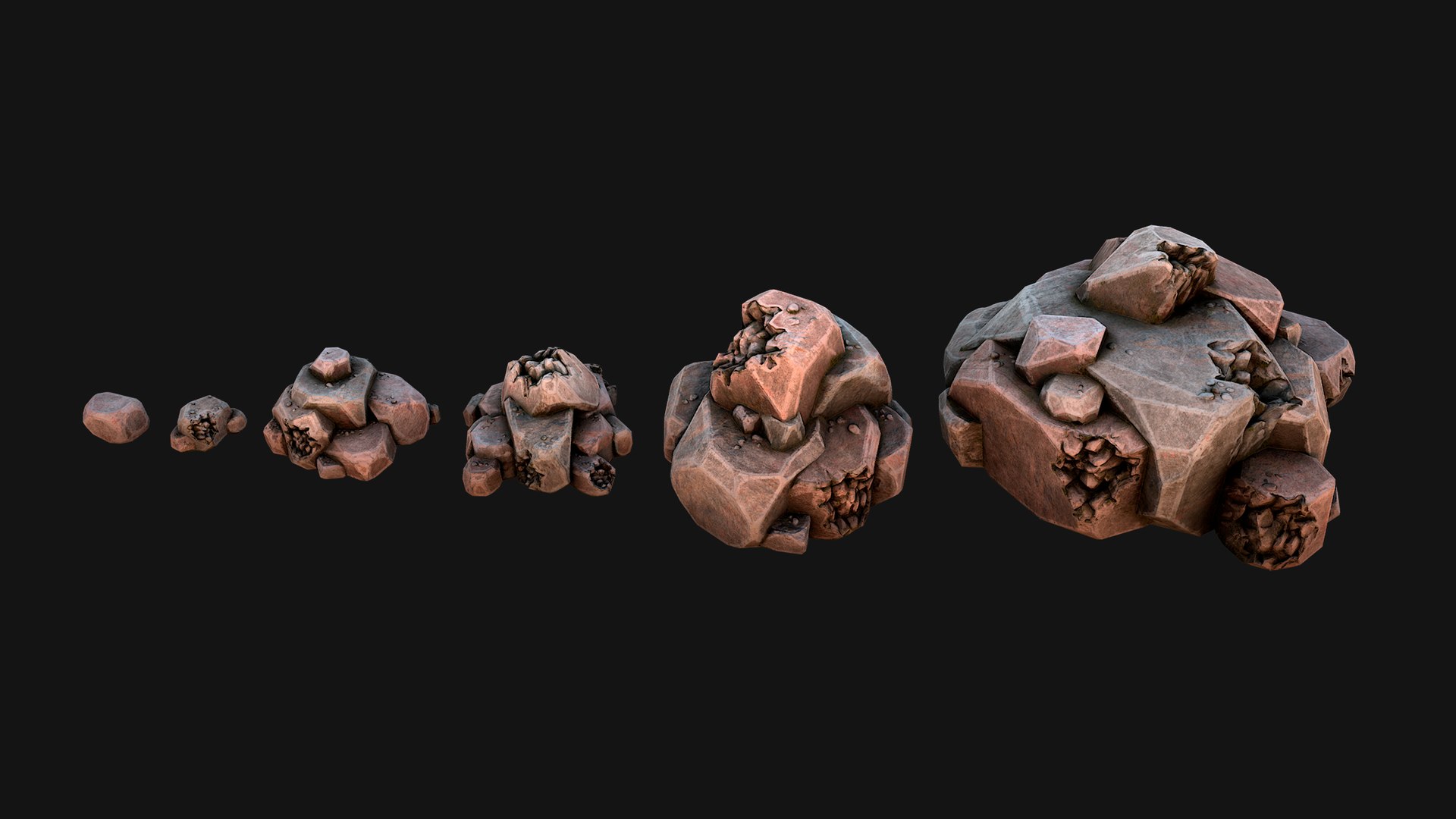 Stones And Rocks Stylized Pack 3D Model - TurboSquid 2280265