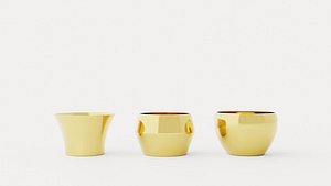 3D model Kin Candle Holder Brass