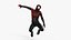 Ultimate Spider-Man Black Low-poly