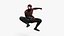 Ultimate Spider-Man Black Low-poly