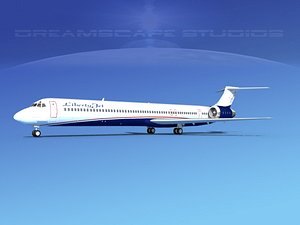 md-90 jet 3d model
