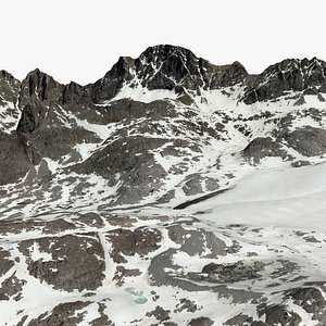 Gannett Peak Fremont and Sublette Counties State of Wyoming US 3D model