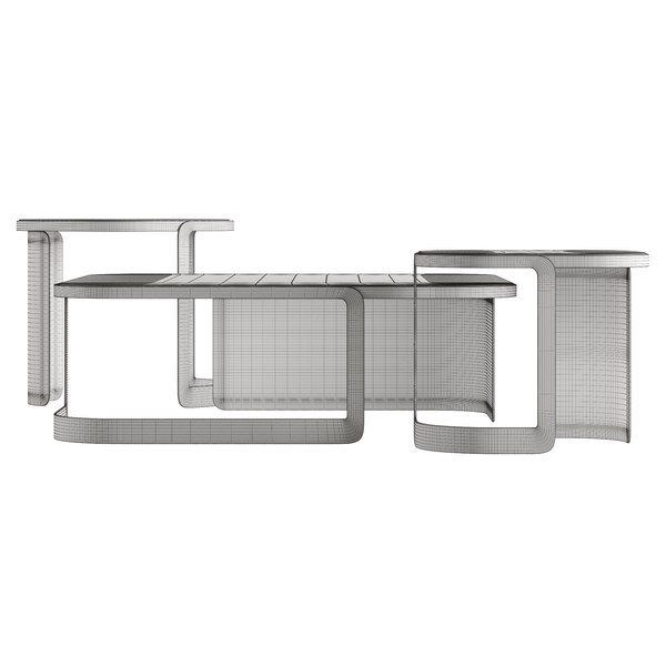 Fendi Casa Bent Glass Coffee Table 3d Model Turbosquid 1812787