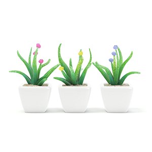 Plastic Flowers 3D Model