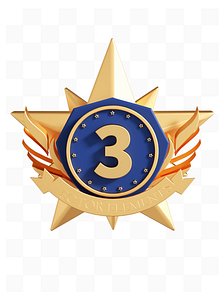 3D Metal Medal model
