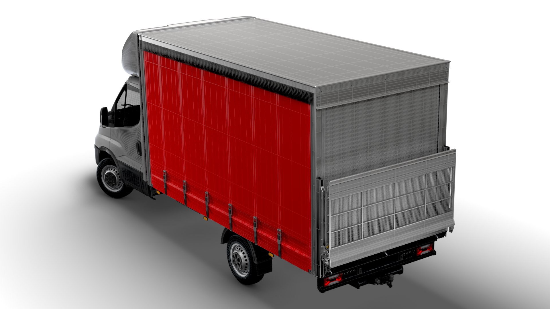 3D Iveco Daily Luton Curtain sider Tail Lift 2021 model - TurboSquid ...
