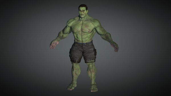 3D Realistic Hulk Character - Comic Character model