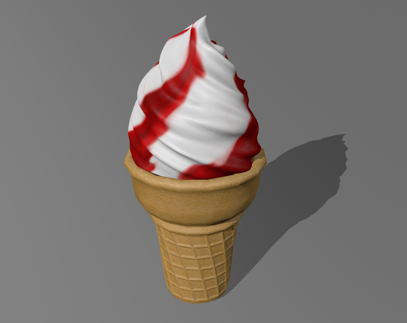 Рожок мороженого 3d модель