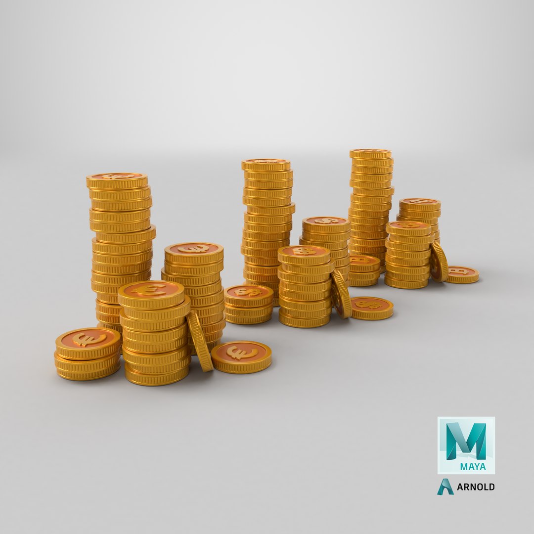 Stylized Coin Stack model https://p.turbosquid.com/ts-thumb/Pn/DcuQjq/X9/stemcell_maya_arnold_render/png/1748633734/1920x1080/fit_q87/80554e15d256d46ecd36231da43a8e4b701257a0/stemcell_maya_arnold_render.jpg