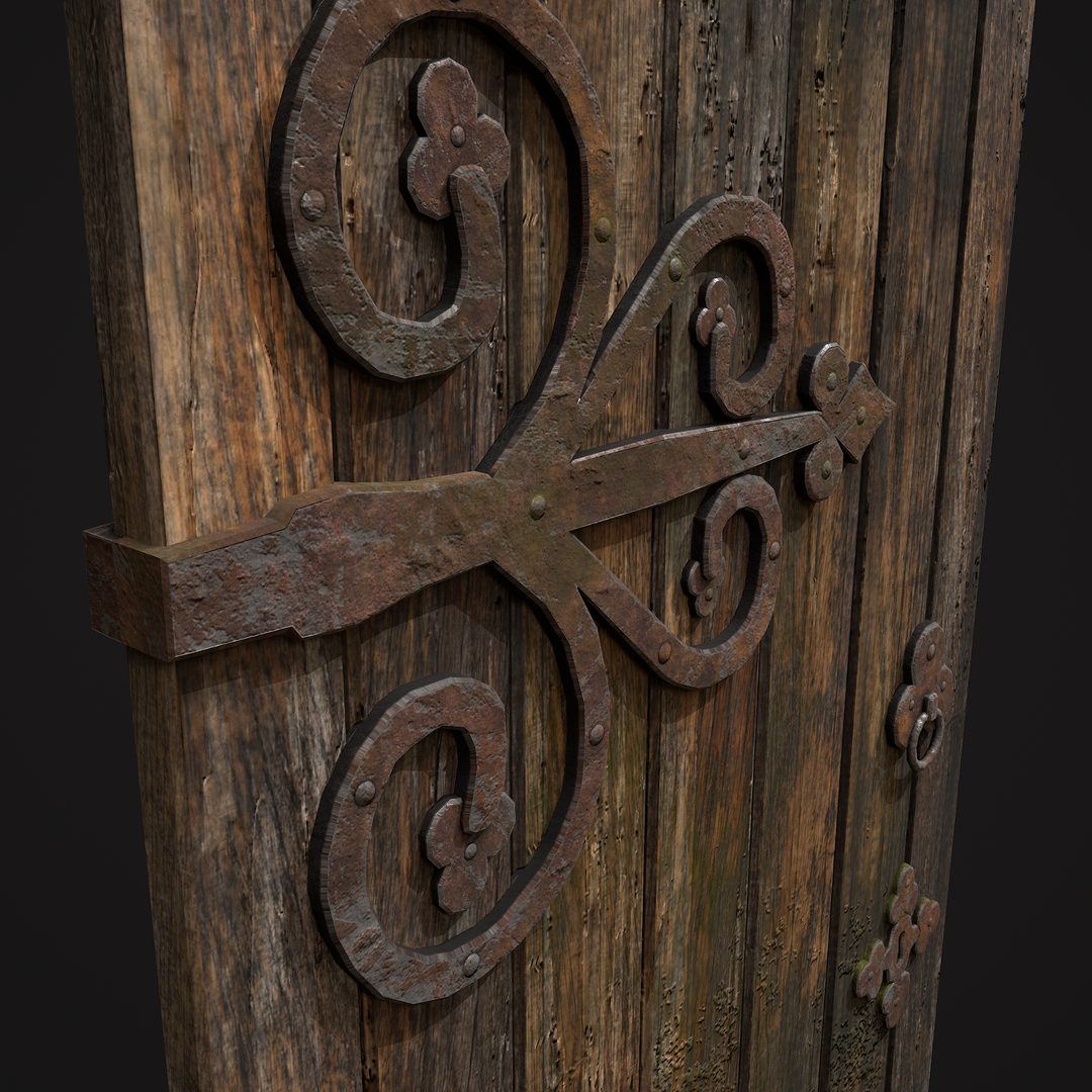 3D Medieval Fantasy Door - TurboSquid 1756080