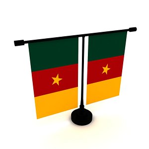Flag of Cameroon 3D model