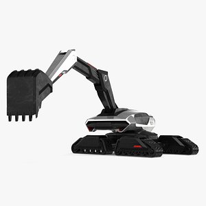 SciFi Excavator New Rigged