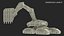 SciFi Excavator New Rigged 3D model