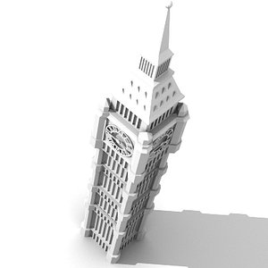 london clock tower 3d model