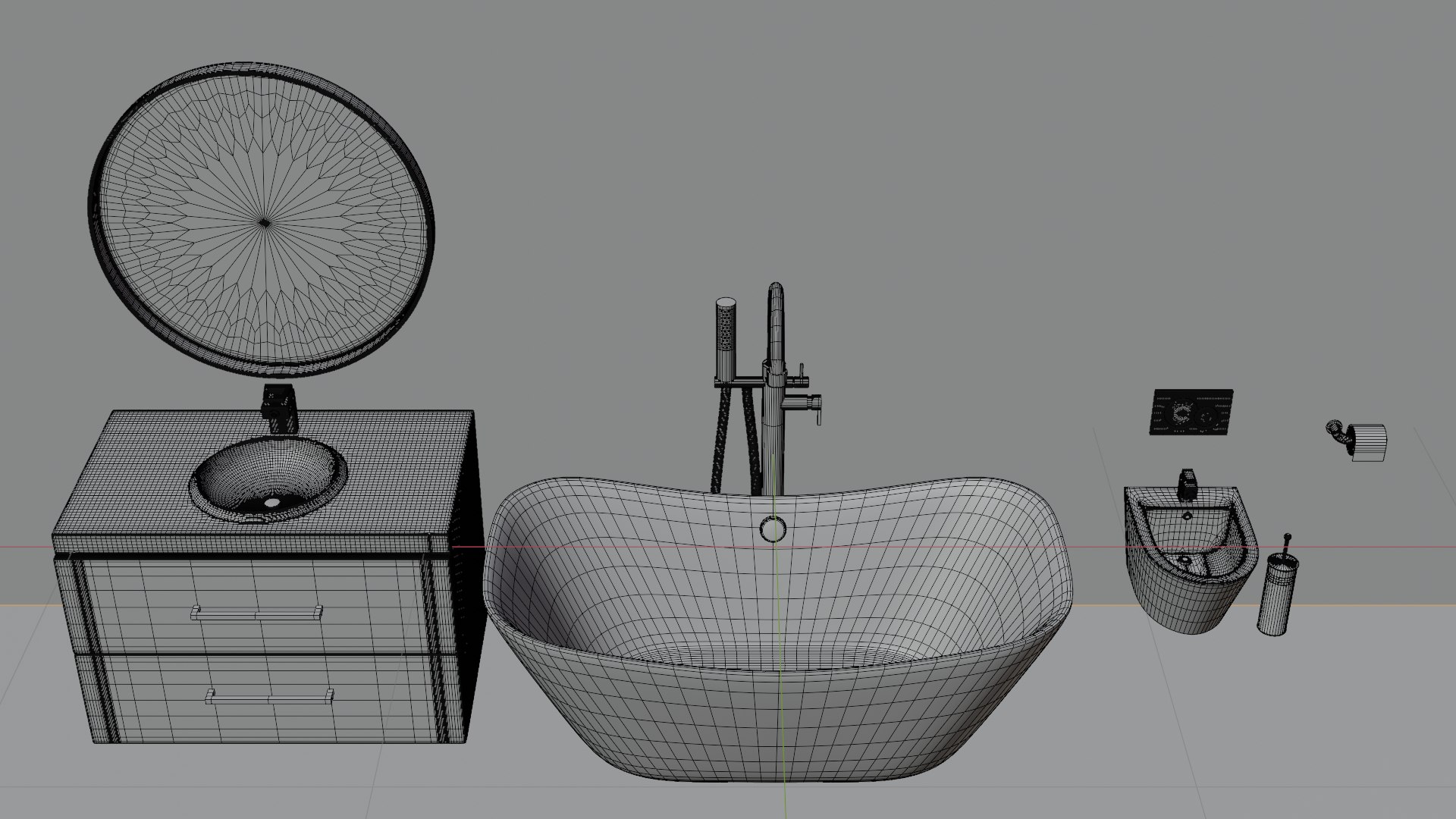 3D Sanitary Ware And Bathroom Furniture Model - TurboSquid 2148177