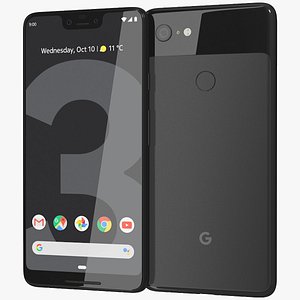 realistic google pixel 3 3D
