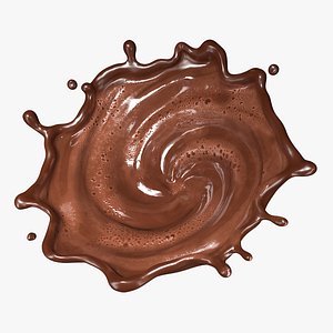 Chocolate Liquid Splash 017
