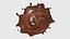 Colección de modelos 3D de 34 mallas de chocolate líquido Splash