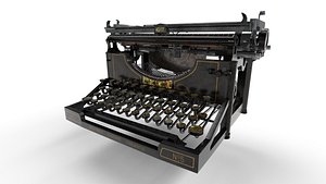 3D underwood typewriter