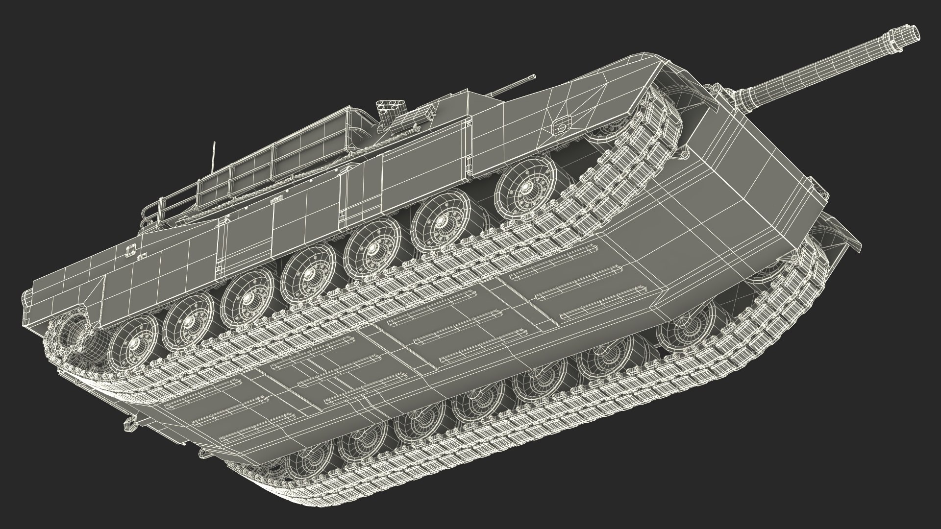 3D Model M1 Abrams Tank Rigged - TurboSquid 2387382