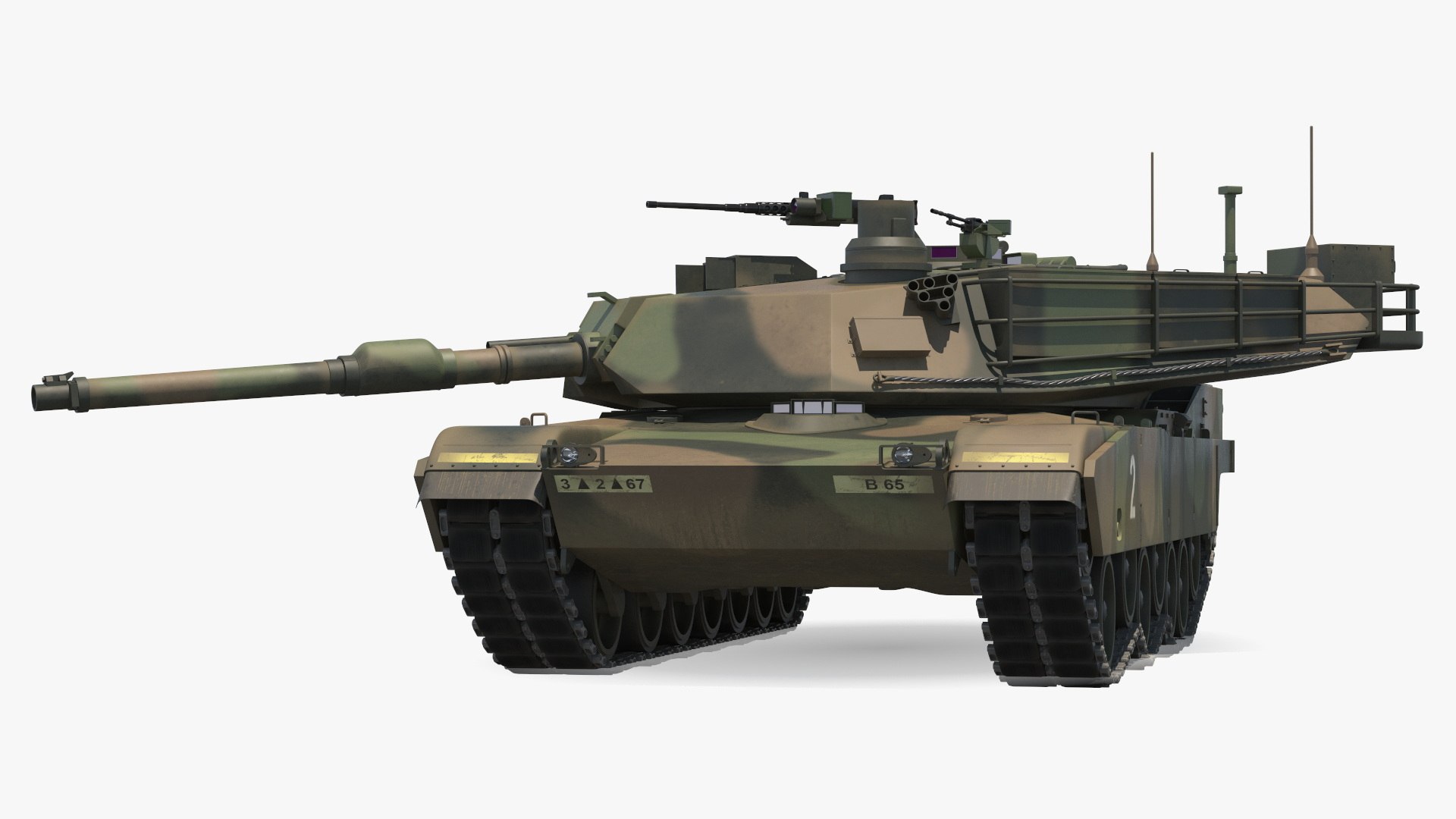 3D Model M1 Abrams Tank Rigged - TurboSquid 2387382