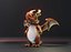 Dessin animé Dragon de cuivre Low-poly modèle 3D