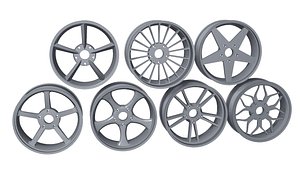 7 Alloy Wheel Collection 3D model