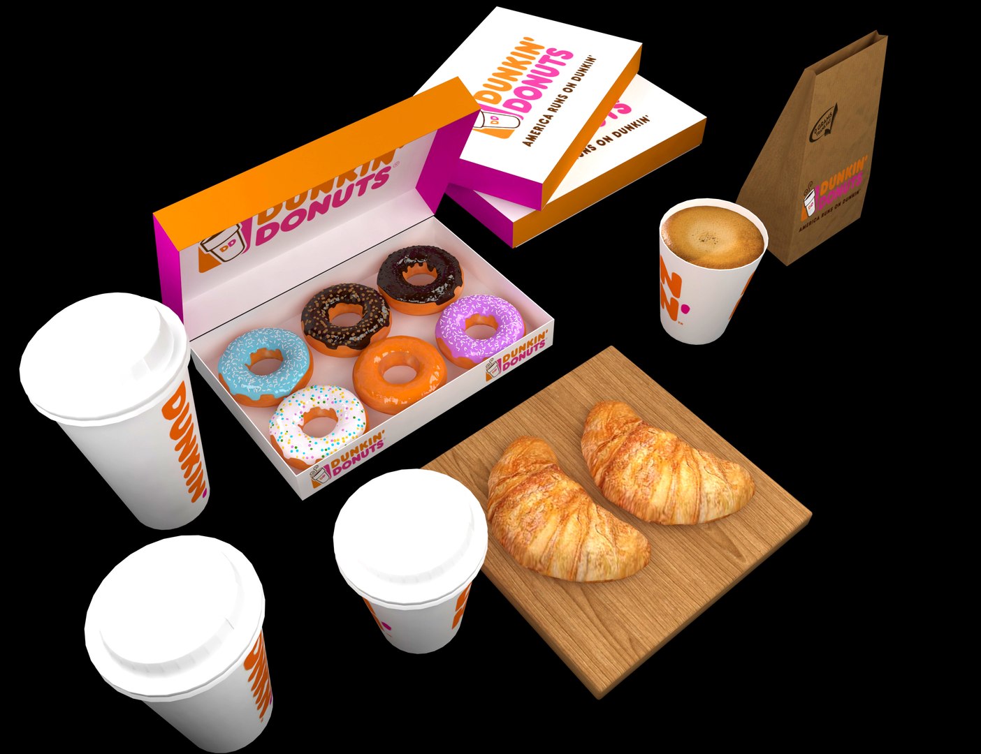 3D Dunkin Breakfast Set https://p.turbosquid.com/ts-thumb/Pn/m1cvhR/qW/3/jpg/1648545491/1920x1080/fit_q87/4fae08eaf78d2dbd4414be8a0f6a9a9752ba1ebf/3.jpg