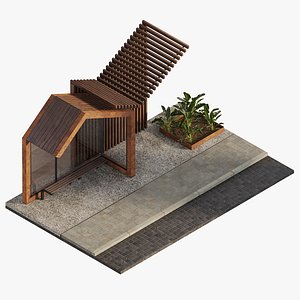 Bus stop model