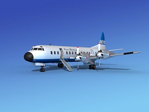 3d model propellers electra lockheed