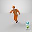 rescuer running pose rescue 3D model