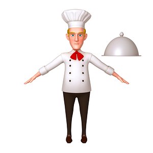 3D chef cartoon 02