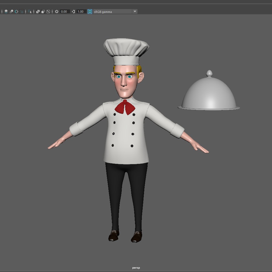 3D Chef Cartoon 02 - TurboSquid 1609994