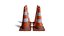 4 Worn Traffic Cones - Weathered - Optimized - Game Ready Low-poly - 4k
