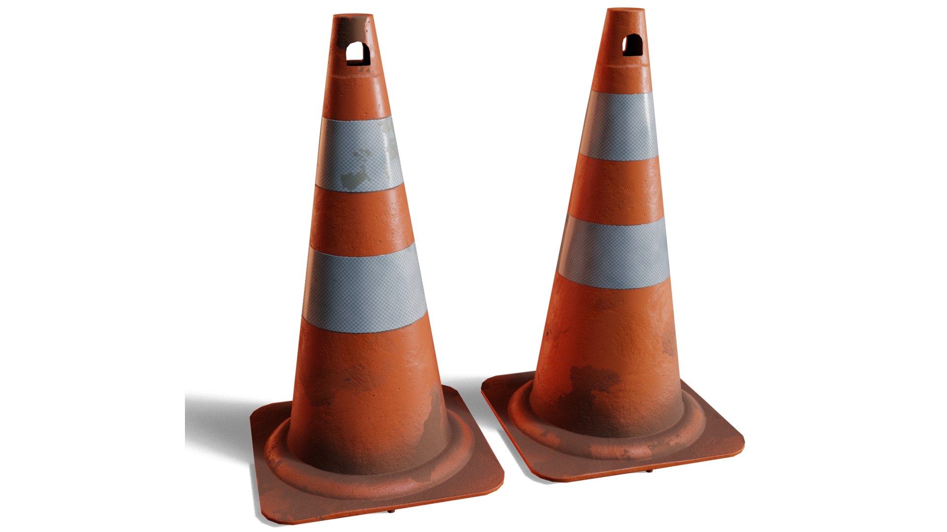 4 Worn Traffic Cones - Weathered - Optimized - Game Ready Low-poly - 4k 3D model https://p.turbosquid.com/ts-thumb/Pn/u3l4w5/7E/trafficcone_03/png/1731082266/1920x1080/fit_q87/6bf45d9c531cf040bc44707d7d71f0d87142aec2/trafficcone_03.jpg