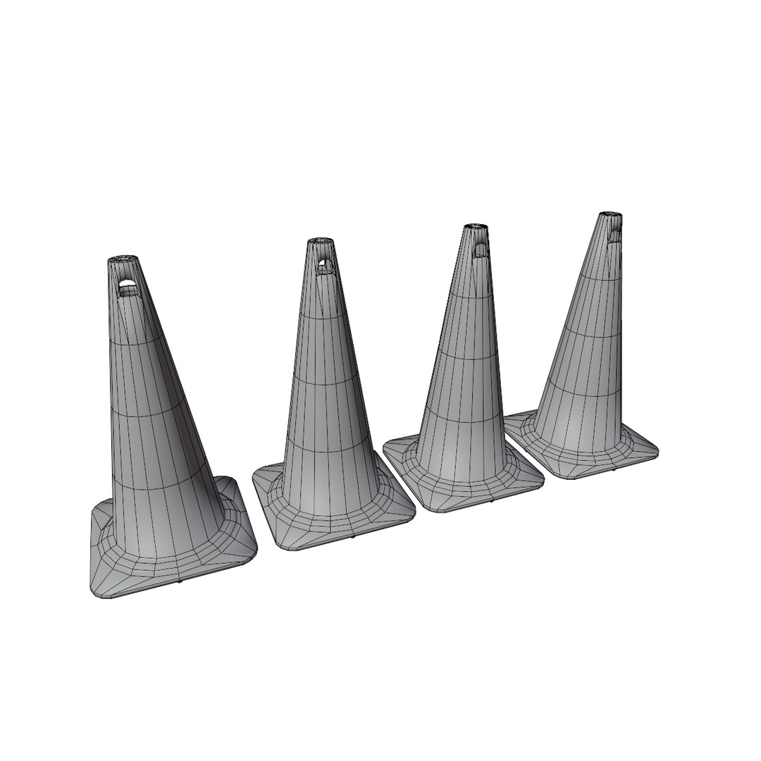 4 Worn Traffic Cones - Weathered - Optimized - Game Ready Low-poly - 4k 3D model https://p.turbosquid.com/ts-thumb/Pn/u3l4w5/U0/trafficcone_09/png/1731080887/1920x1080/fit_q87/25f8f2f46d48400469c995b5198c808cbae71955/trafficcone_09.jpg