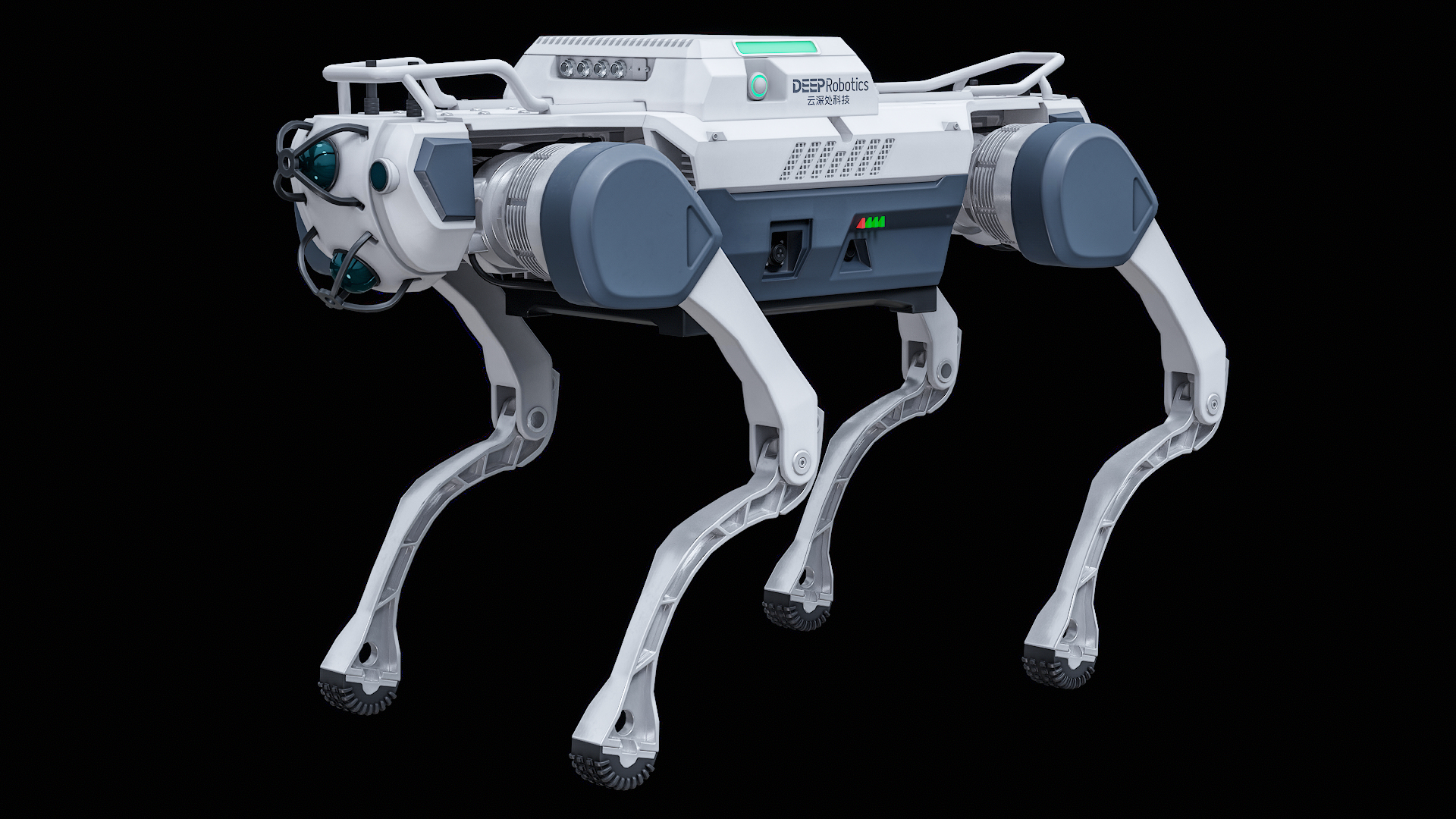 Robot Dog X30 PRO Deep Robotics Jueying Basic PBR 3D model https://p.turbosquid.com/ts-thumb/Pn/vKH05F/Dt/turn/png/1780864843/1920x1080/turn_fit_q99/b4d5541efc8e0a1cac6bd2f6994b630edb9ee58f/turn-1.jpg