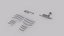 3D Road Barrier Guardrail pack