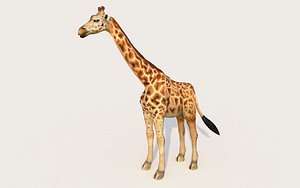 Giraffe Animated Lowpoly