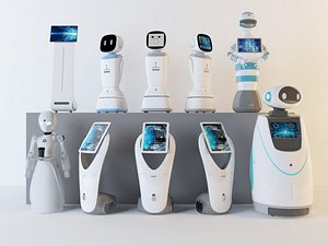 robots Collection intelligent robot Smart robot humanoid robot 3D model