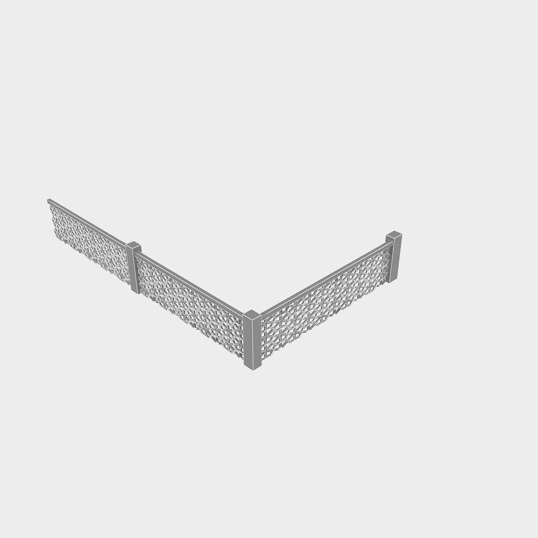 Hexagon Railing 3D Model - TurboSquid 1454220