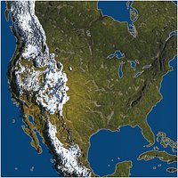 Cartoon low poly United States of America PBR map