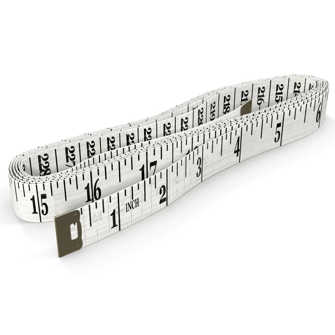 White Tailor Meter Modeled 3d Model