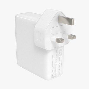Apple 60W MagSafe Power Adapter 3D Model $49 - .3ds .c4d .fbx .lwo .ma .obj  .max - Free3D